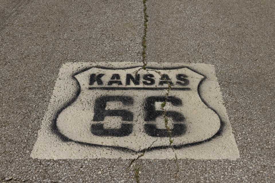 Kurze Strecke durch Kansas