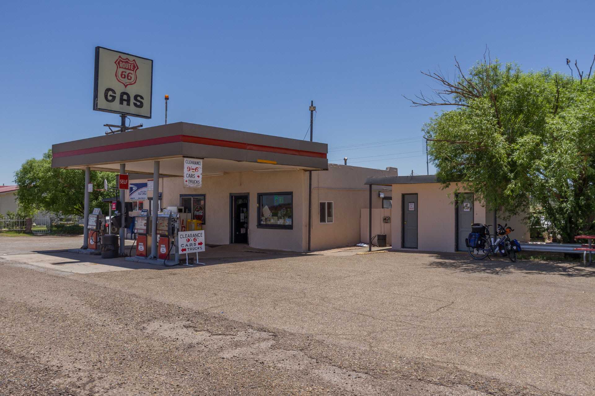 Newkirk - nur eine Tankstelle auf 60 Meilen