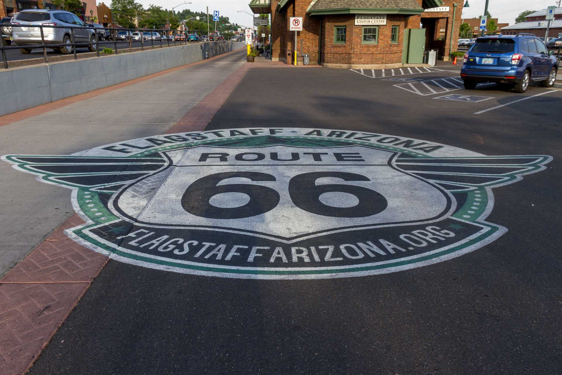 Route 66 an der Flagstaff Station
