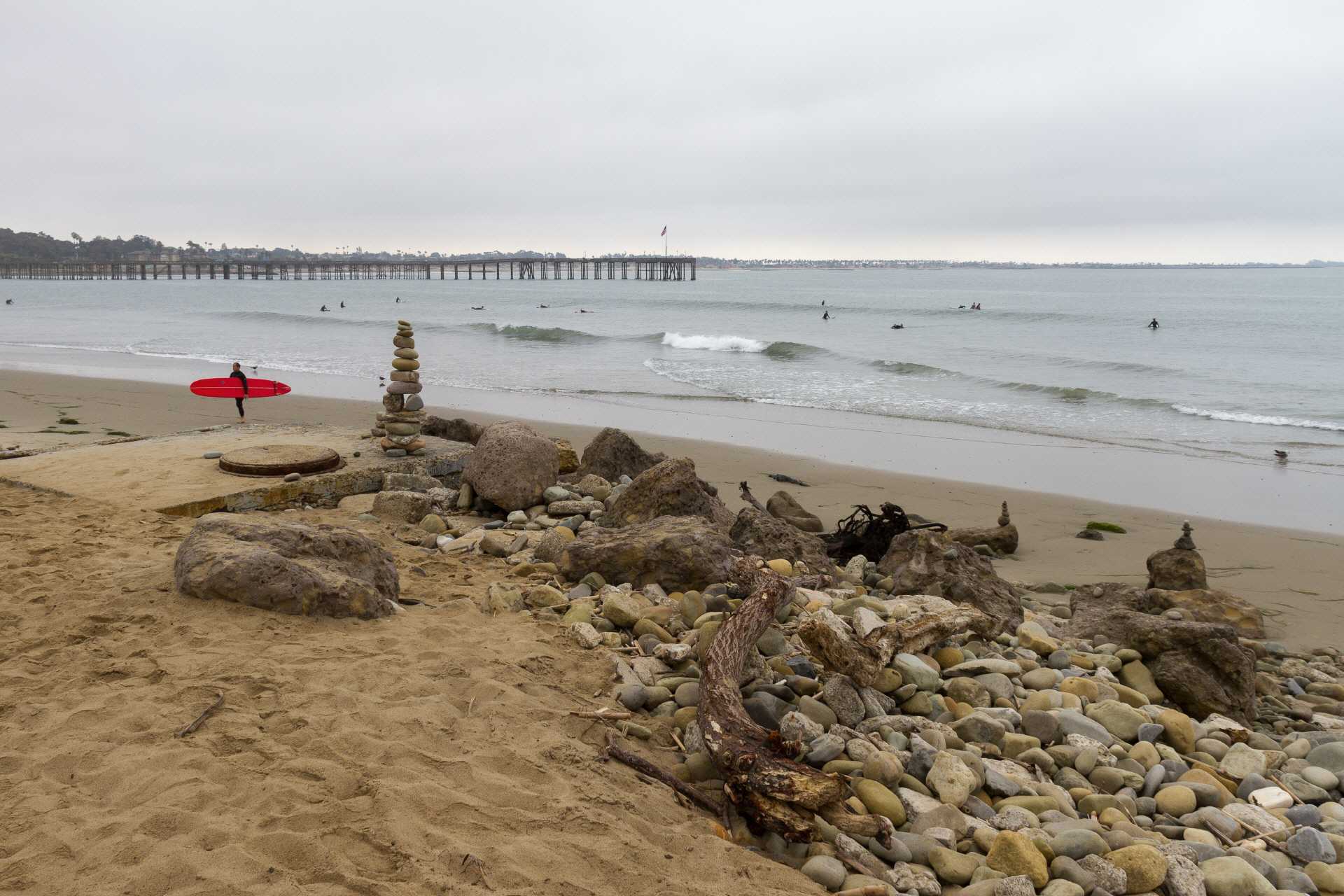 Surfer-Strand vor Ventura